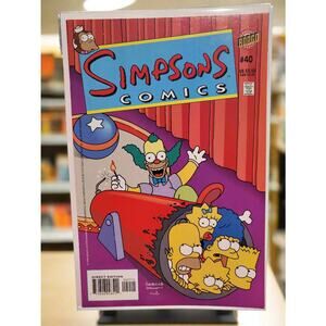 Simpsons Comics #40 (1998) Adventures Of Lard Lad Flip-Book Bongo Bart Homer NM